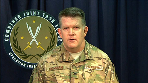 el coronel estadounidense John Dorrian Estados Unidos pide una “pausa” en la ofensiva de Mosul